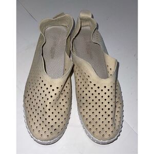 Ilse Jacobson flats Beige Shoe 39 US 8.5 - 9 Perforated Rubber Sole‎ platform